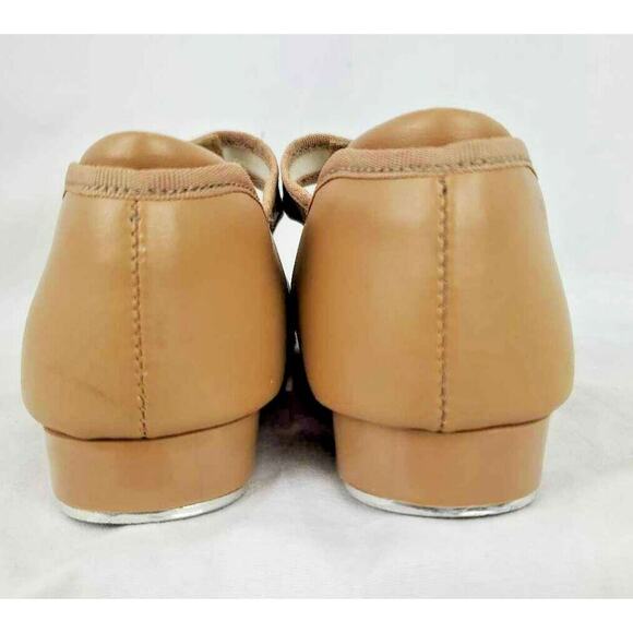Theatrical Mary Jane Tap Shoes Beige Leather Made in Italy Girls Size 13 W - Picture 7 of 11